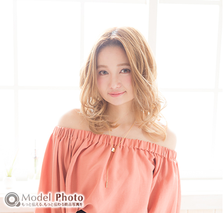 モデルを使った商品撮影